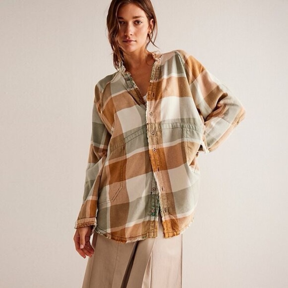 We The Free Summer Daydream Plaid Buttondown